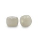 Rondelle Glass beads 6mm Warm grey