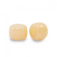 Rondelle Glass beads 6mm Yellow peach