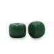 Rondelle Glass beads 6mm Dark green