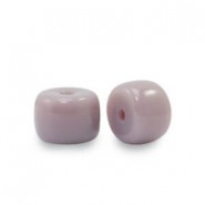 Rondelle Glass beads 6mm Heather purple