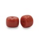 Rondelle Glass beads 6mm Maroon red