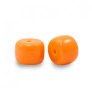 Rondelle Glass beads 6mm Orange