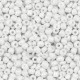 Glas rocailles kralen ± 2mm Bright white pearl