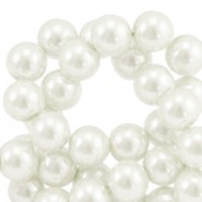 Top quality glass pearl beads 10mm Off white