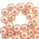 Top quality glasparels 6mm Salmon rose