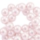 Top quality glass pearl beads 4mm Light pink