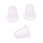 Rubberen oorbel stoppers ± 3mm