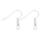 Metal Fishook earwire 18x17mm Silver