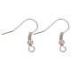 Metal Fishook earwire 18x17mm Antique silver