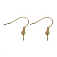 Pendientes de gancho "hippie" 18x17mm - Bronce viejo