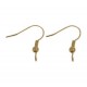 Pendientes de gancho "hippie" 18x17mm - Bronce viejo