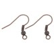 Metal Fishook earwire 18x17mm Old copper