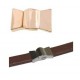 Metal magnetic clasp 20x16mm for 10mm Flat cord Rosegold